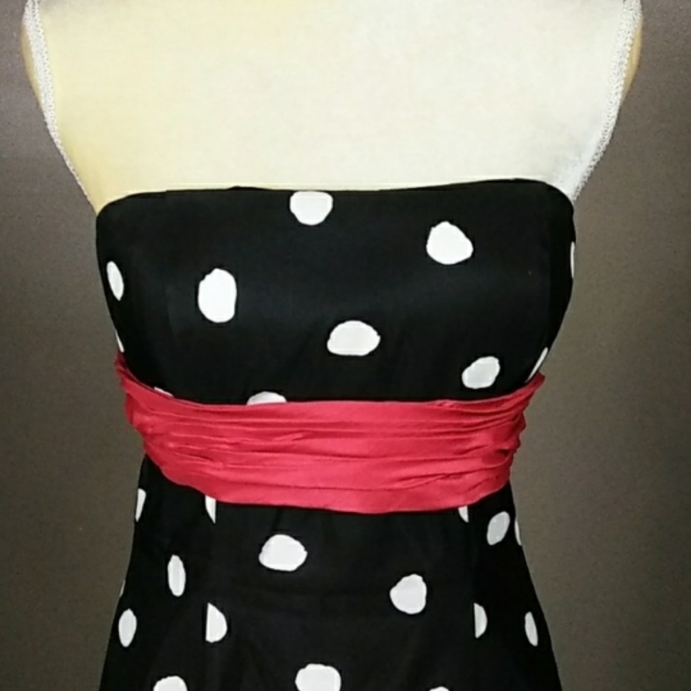 Cache Luxe Polka Dot Formal Dress